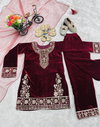 Oc 237 Viscose Velvet Top With Bottom Dupatta Wholesalers In Delhi